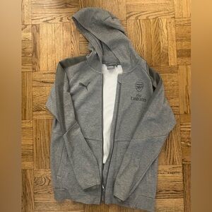 Puma Arsenal Official Away Zip Sweatshirt 2017-18 Size S